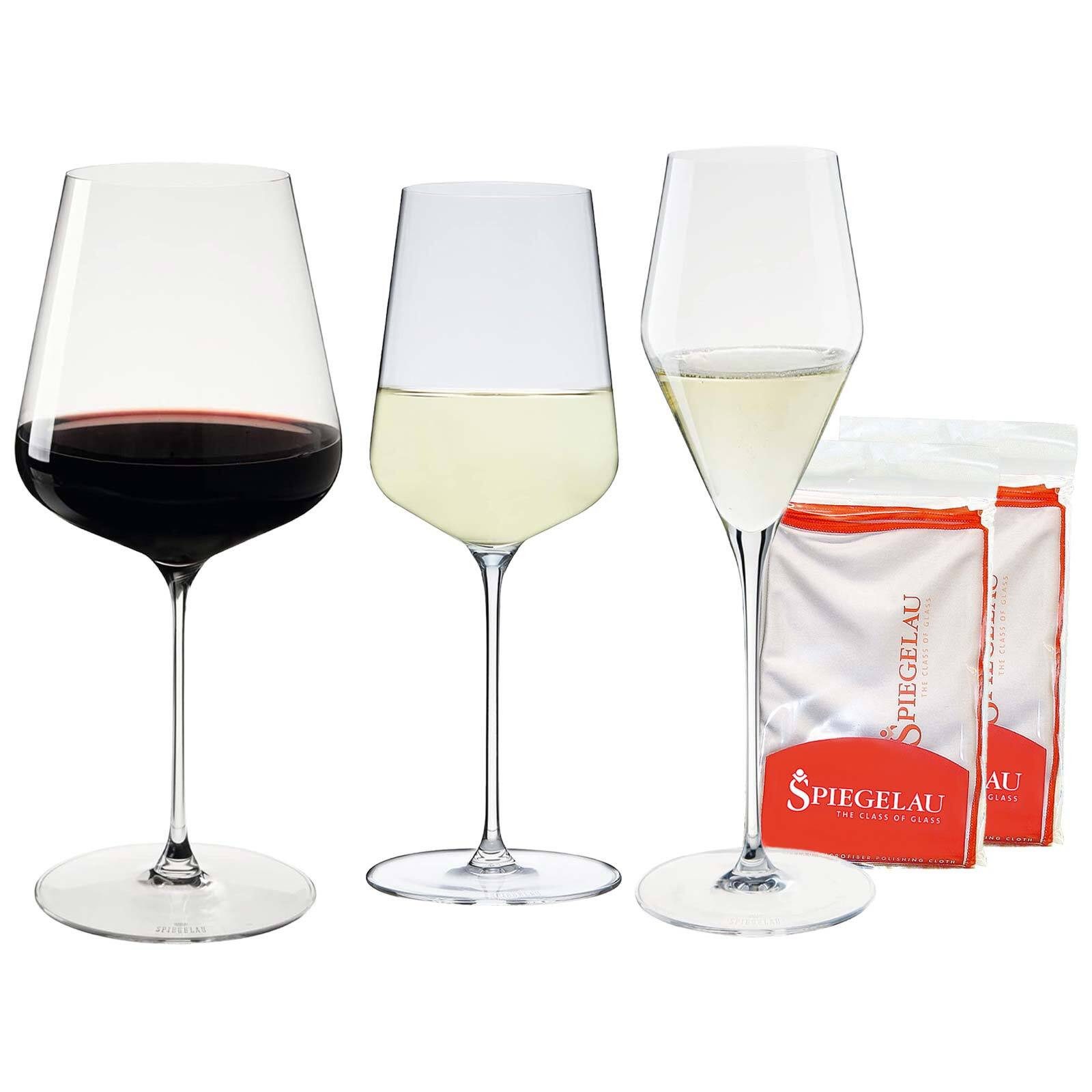 SPIEGELAU Gläser-Set Definition Gläserset inkl. 2 Poliertücher 12er Set, 12-tlg., Glas
