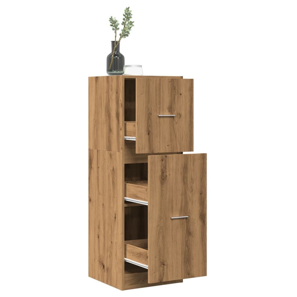 vidaXL Apothekerschrank 40 x 41 x 118 cm Küchenschrank Apothekerschrank Artisan-Eiche 40x41x11