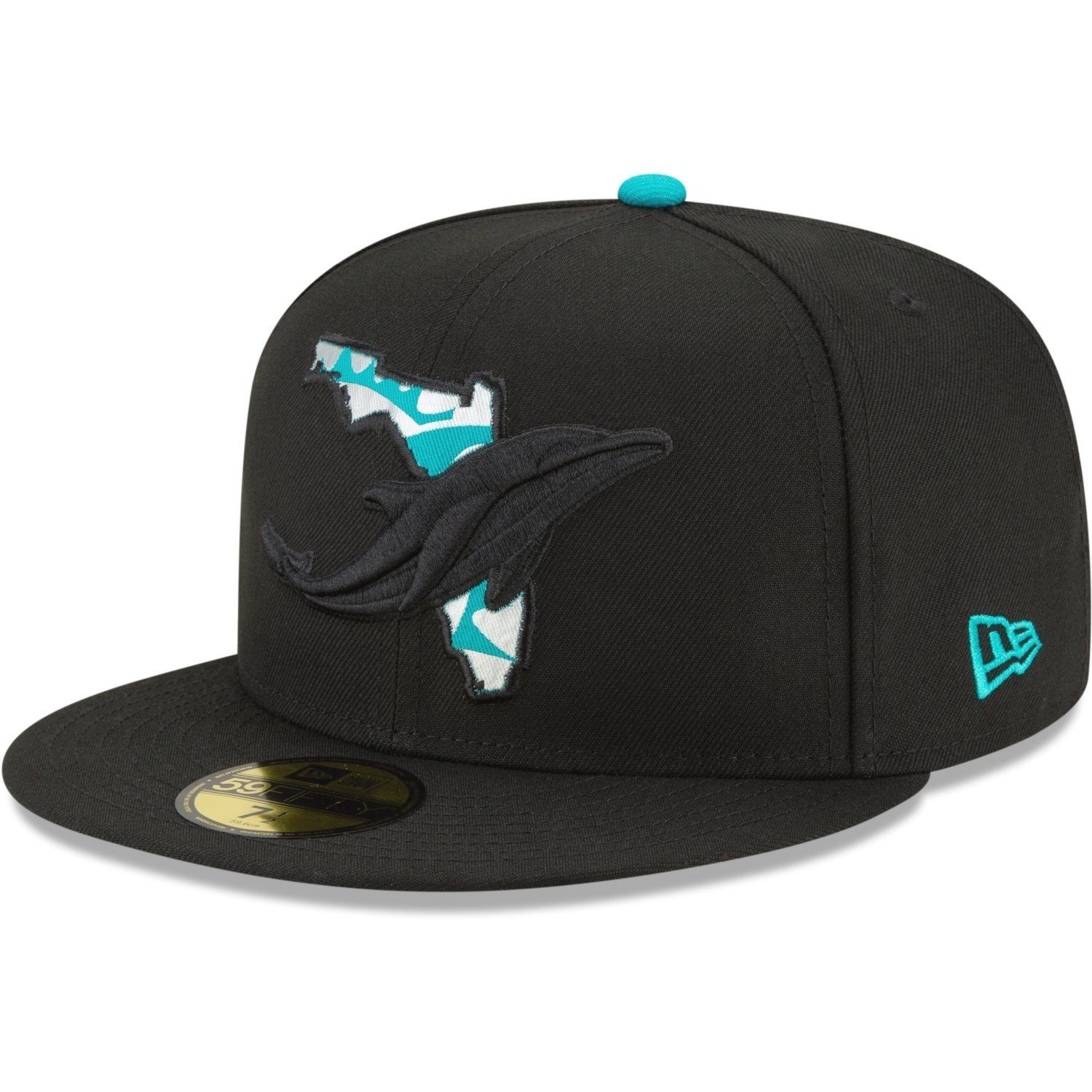 Fitted Dolphins STATE 59Fifty NFL LOGO Miami New Cap Era Teams