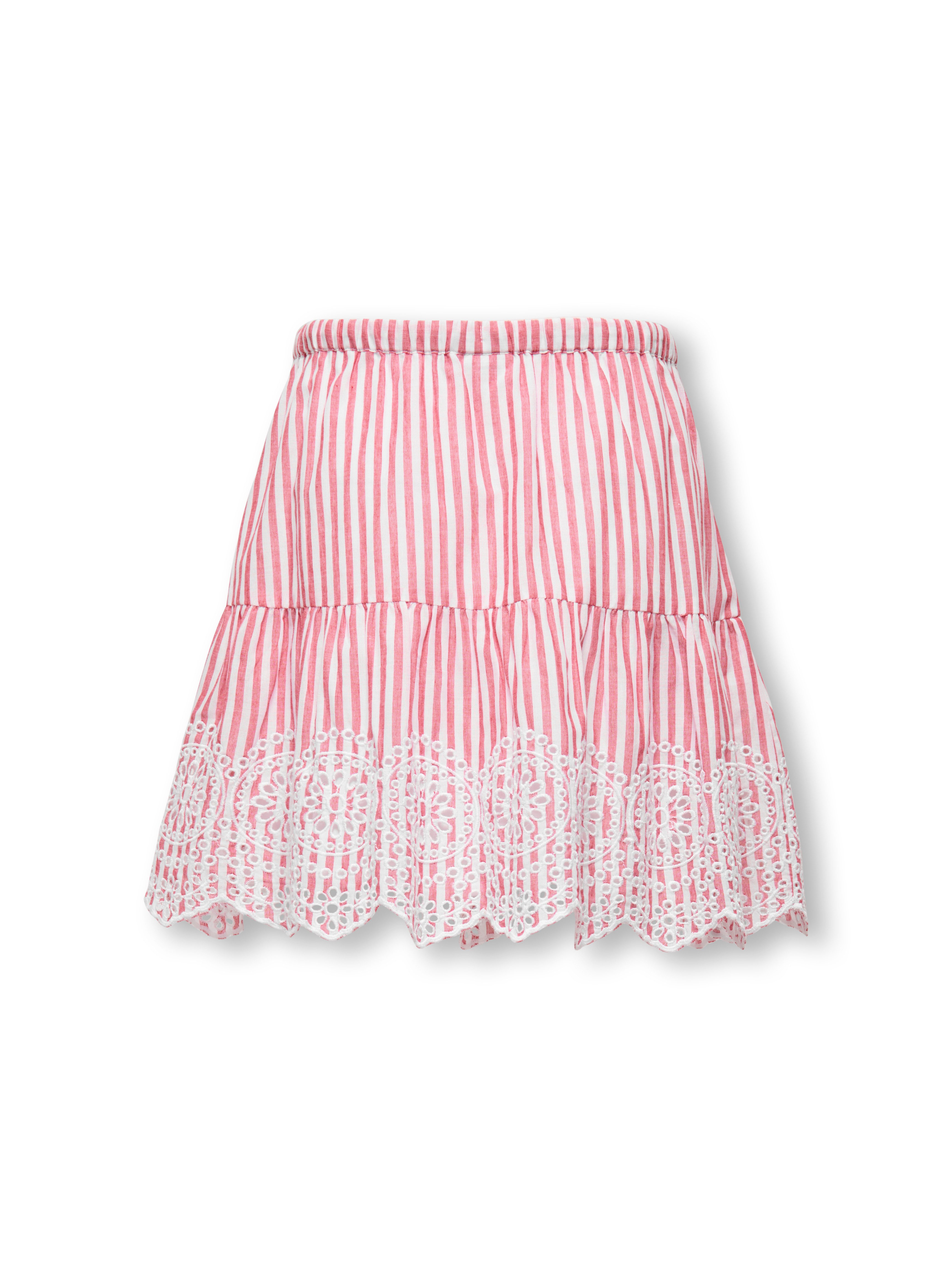 KIDS ONLY Volantrock KOGBONDI LIFE EMB SKIRT WVN (1-tlg) mit Spitzenkante
