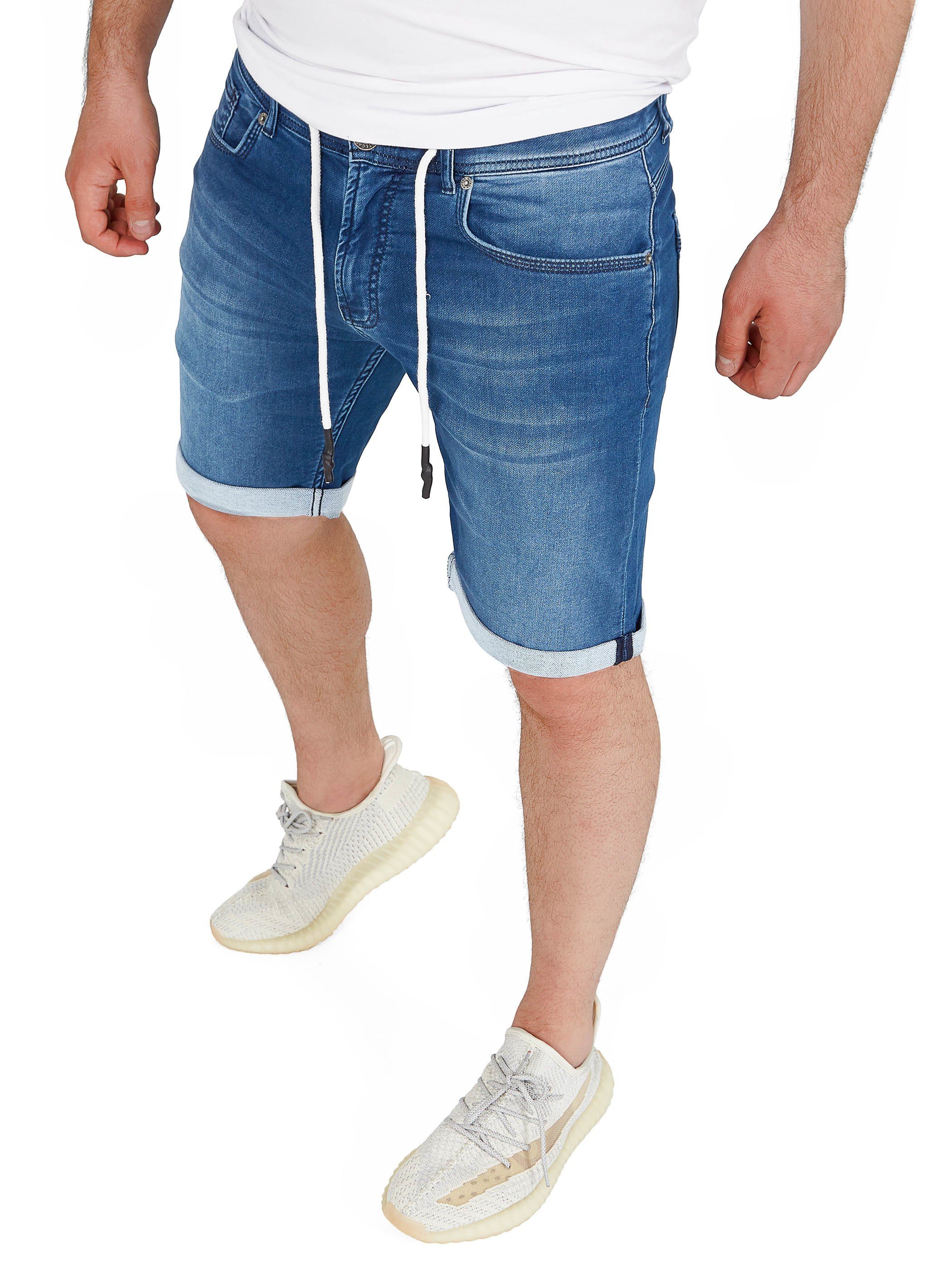 WOTEGA Jeansshorts Diego modische Jeansshorts mit Stretchanteil