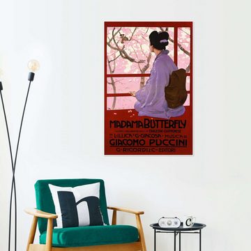 Posterlounge Poster Leopoldo Metlicovitz, Madama Butterfly, 1904, Wohnzimmer Vintage Malerei