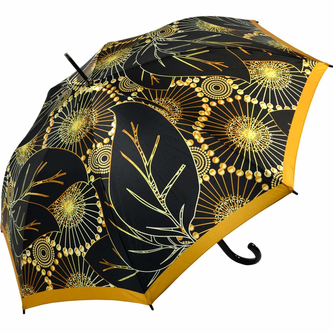doppler® Stockregenschirm extravagant bedruckter Damenschirm Auf-Automatik, günstig online kaufen