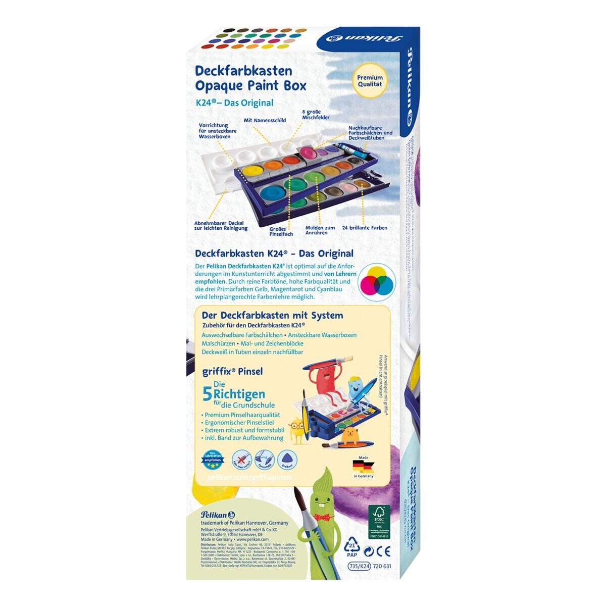 Pelikan Malpalette K24, Malkasten