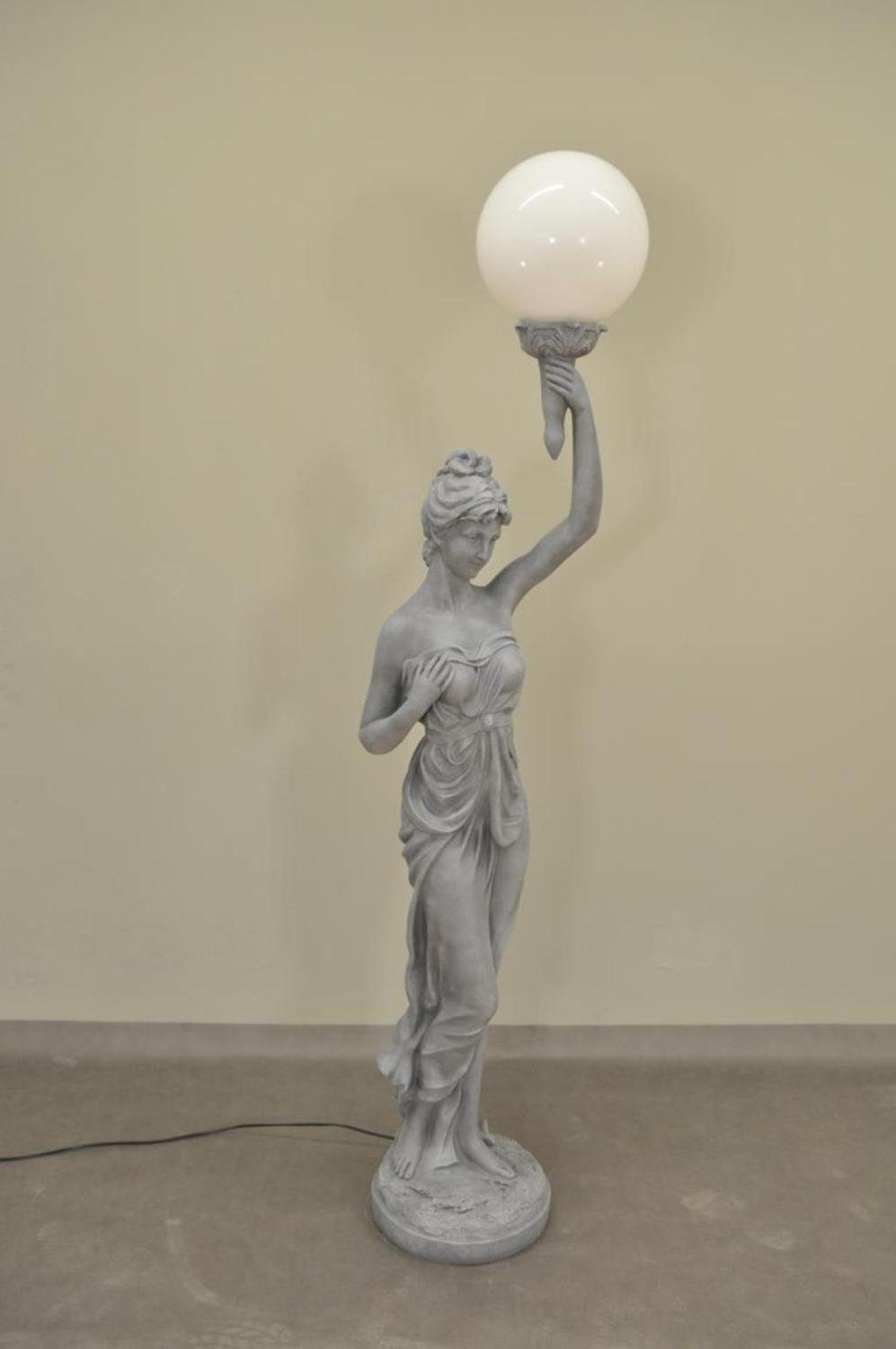JVmoebel Skulptur Figuren Steh 153cm Statue Stand Leuchten Leuchte Lampe Design XXL