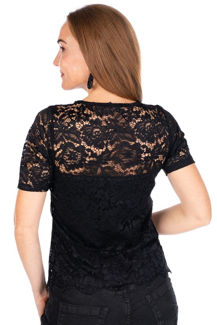Hangowear Trachtenshirt Trachtenshirt Damen - BONITA - schwarz