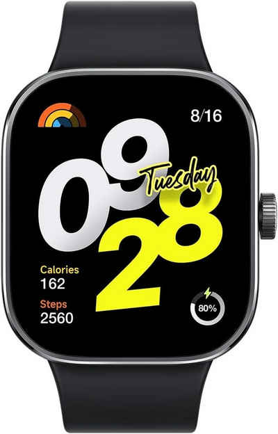 Xiaomi HyperOS Herzratenmessungen Smartwatch (1,97 Zoll, Android iOS), Bis zu 20 Tage Akkulaufzeit Herzraten- und Blutsauerstoffmessungen