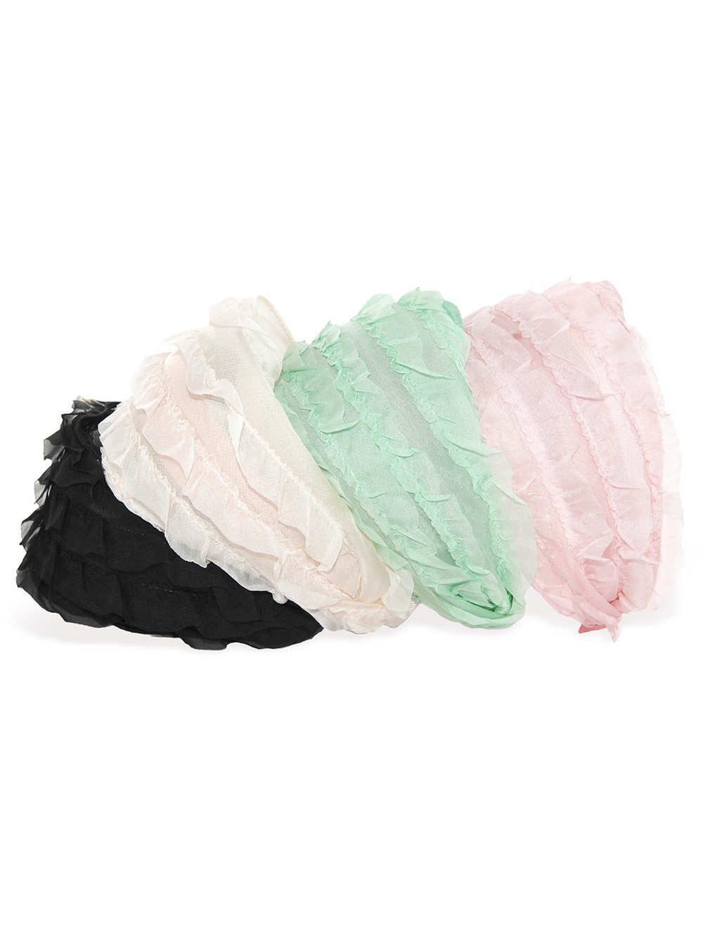 axy Haarreif breiter Haarreif aus mehrlagigem Chiffon im modischen Design, modisch Damen Haareifen Haarband