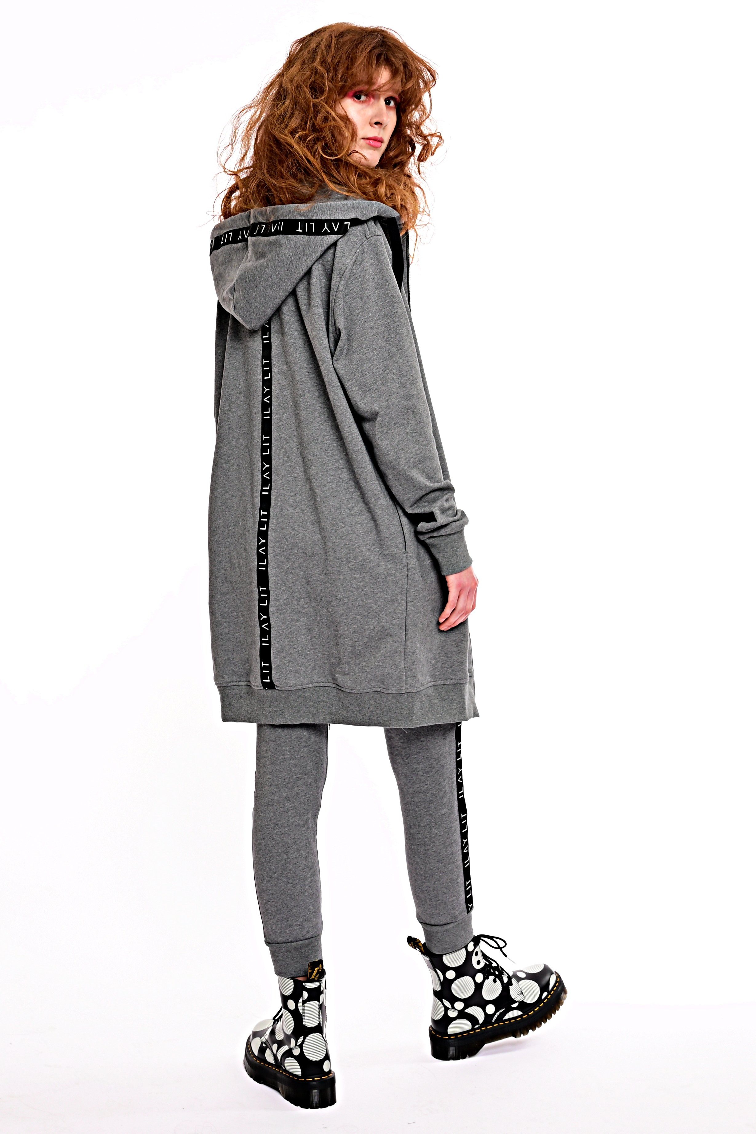 ILAY Lit Kapuzennickijacke Hoodie Midi Mantel günstig online kaufen