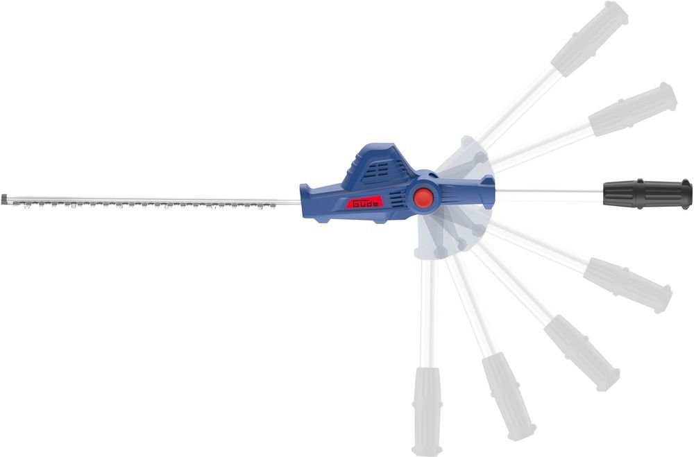 2.0 18-201-05mit Akku Akku-Bohrmaschine + Teleskop Akku GÜDE Heckenschere Güde Ladeger Ah HST