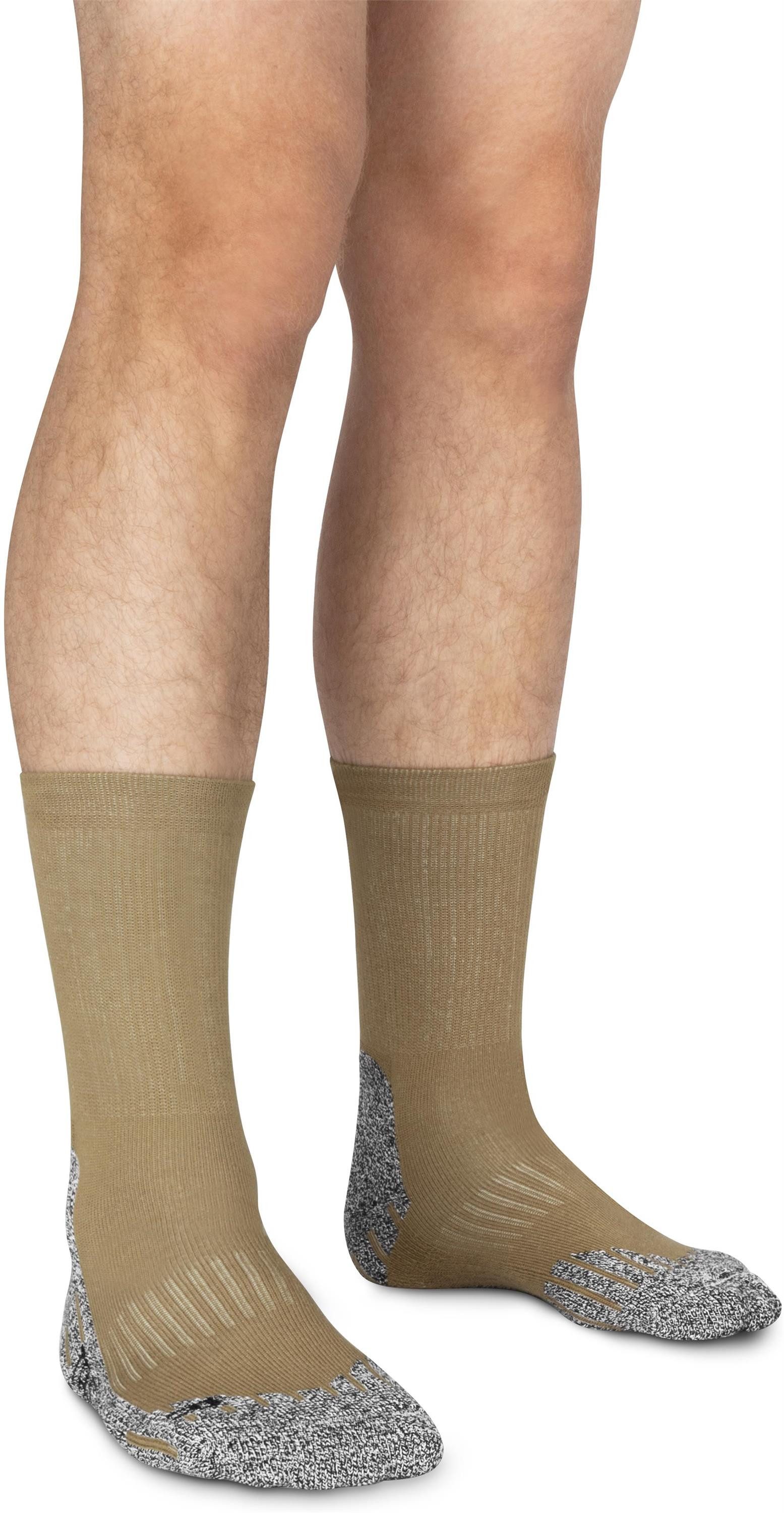 normani Wandersocken 2 Paar Coolmax Trekking-Funktionssocken (Set, 2 Paar) spezielle Polsterung im Fersen- und Ballenbereich