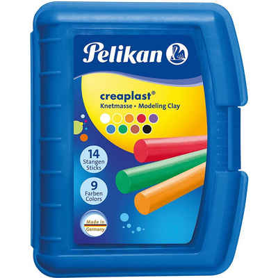 Pelikan Knete Knetmasse Creaplast, 9 Stangen in blauer
