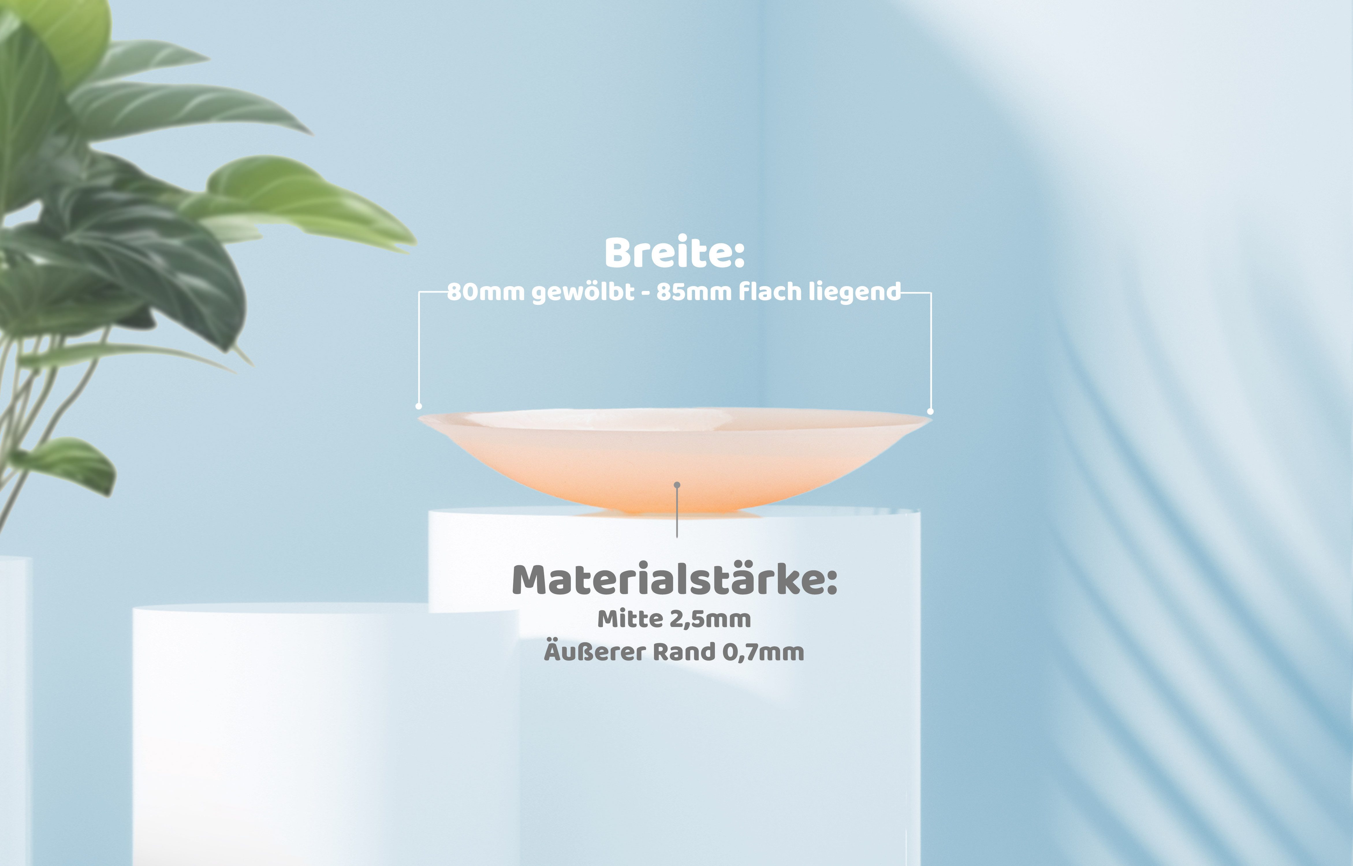 Kemes BH-Einlagen 4 x Paar Nippelpads wiederverwendbar Silikon 4 [8 cm Ø] (Set, 8 Paar), Einfache Anwendung, Tragekomfort, Wiederverwendbar, Langlebig