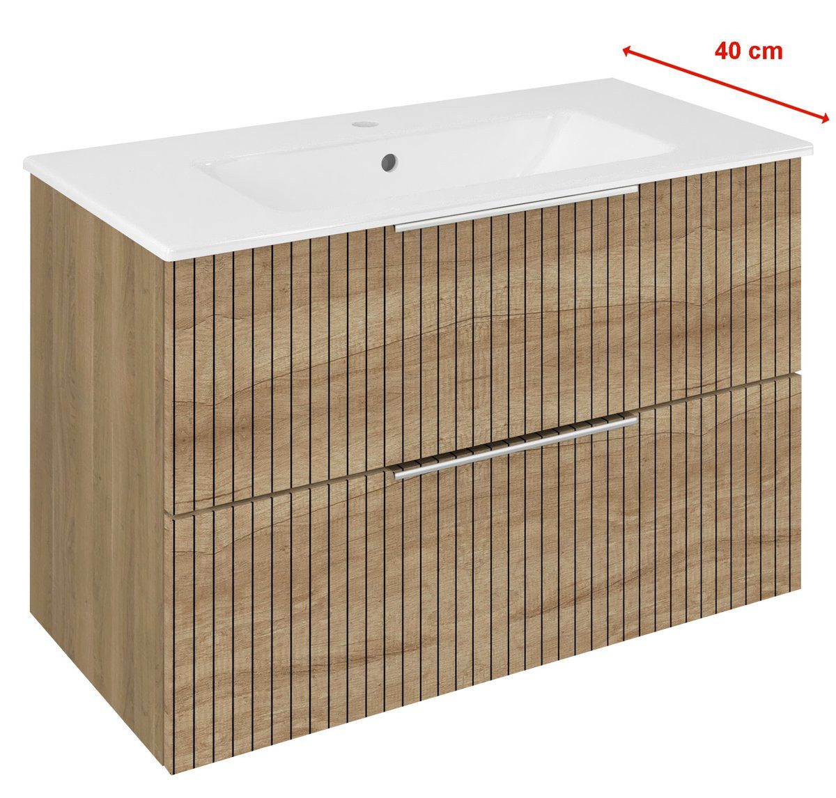 Sapho Waschbeckenunterschrank CIRASA STRIP Unterschrank 78x54x39cm, Alabama Eiche Sapho-CR792-2322