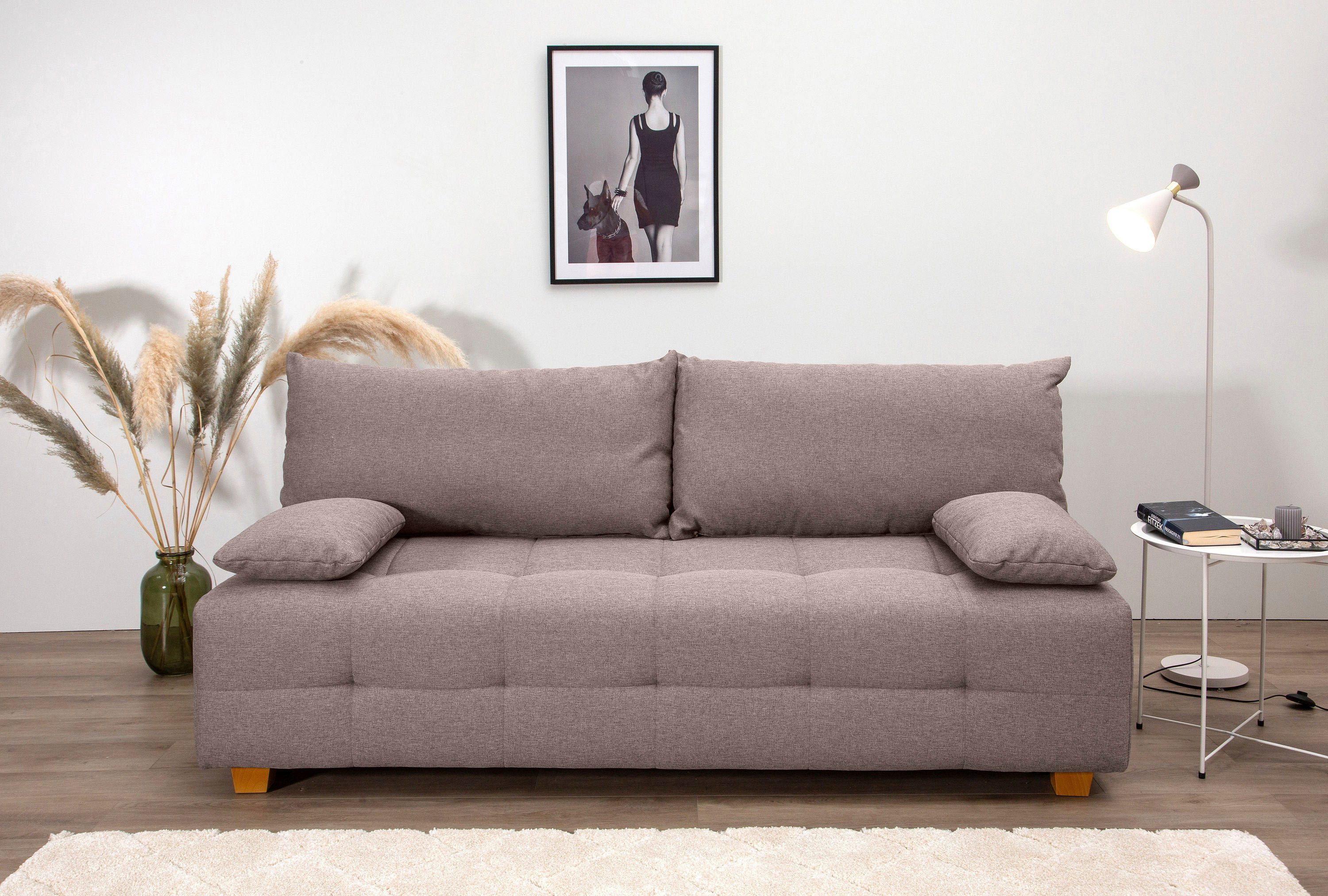 COLLECTION AB Schlafsofa "Bella", Schlafsofa,Bettkasten,Bonellfederkern,Rüc günstig online kaufen