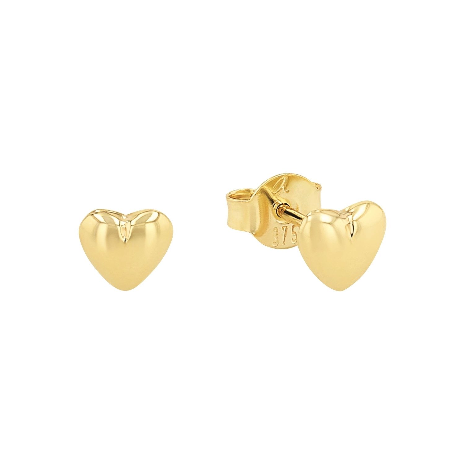 Amor Paar Ohrstecker Amor Ohrstecker für Mädchen, Gold 375, Herz (Ohrstecker, 2-tlg)