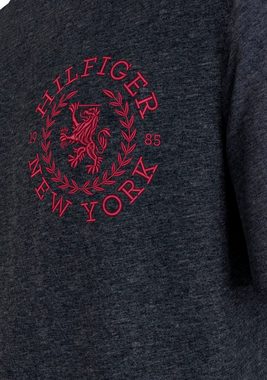 Tommy Hilfiger Kurzarmshirt ICON CREST TEE mit Tommy Hilfiger Stickerei auf der Brust