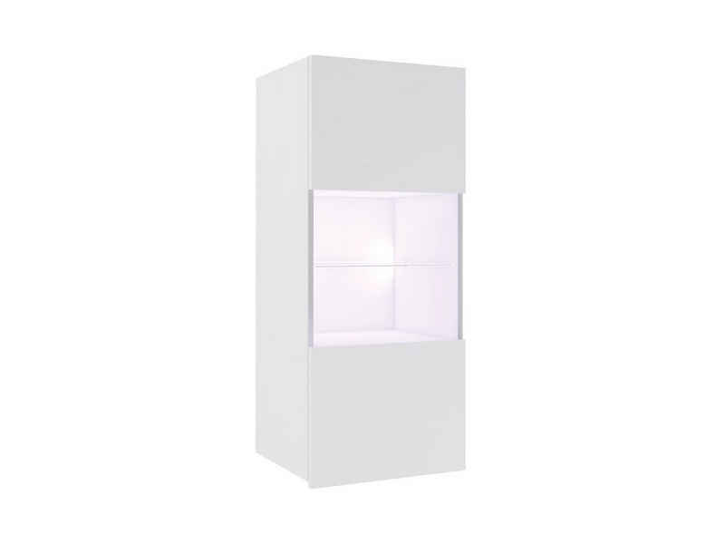 MIRJAN24 Vitrine Calabrini 05 (mit 2 Türen) Gehärtetes Glas, LED-Beleuchtung als Option