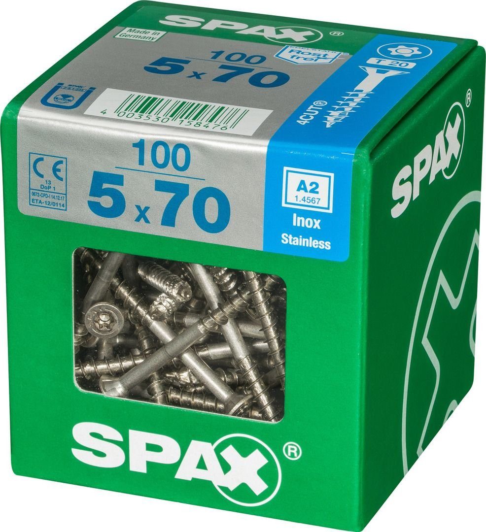 SPAX Holzbauschraube Spax Universalschrauben 5.0 x 70 mm TX 20 - 100