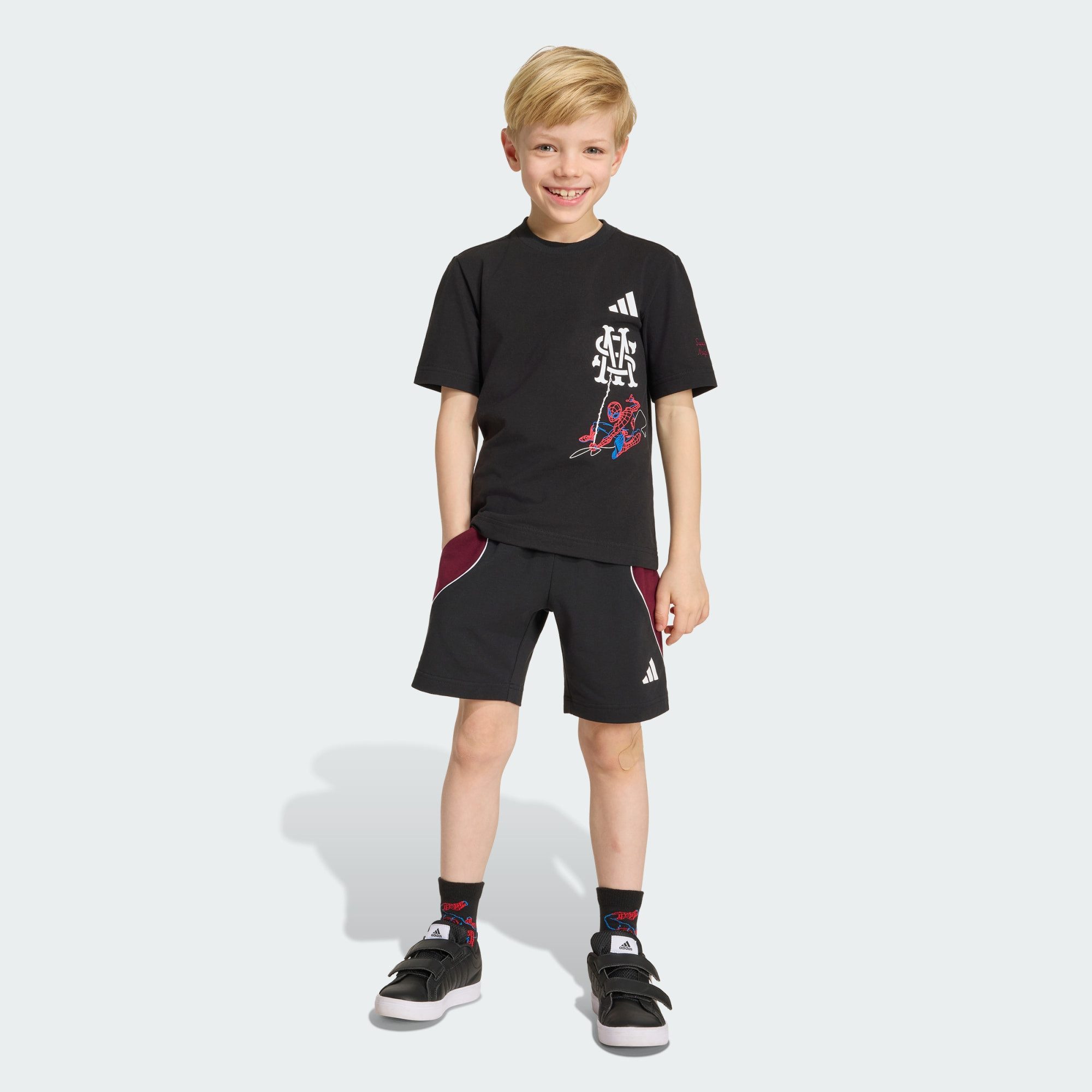 adidas Sportswear Jogginganzug ADIDAS MARVEL SPIDER-MAN SET, T-SHIRT UND SHORTS (1-tlg)