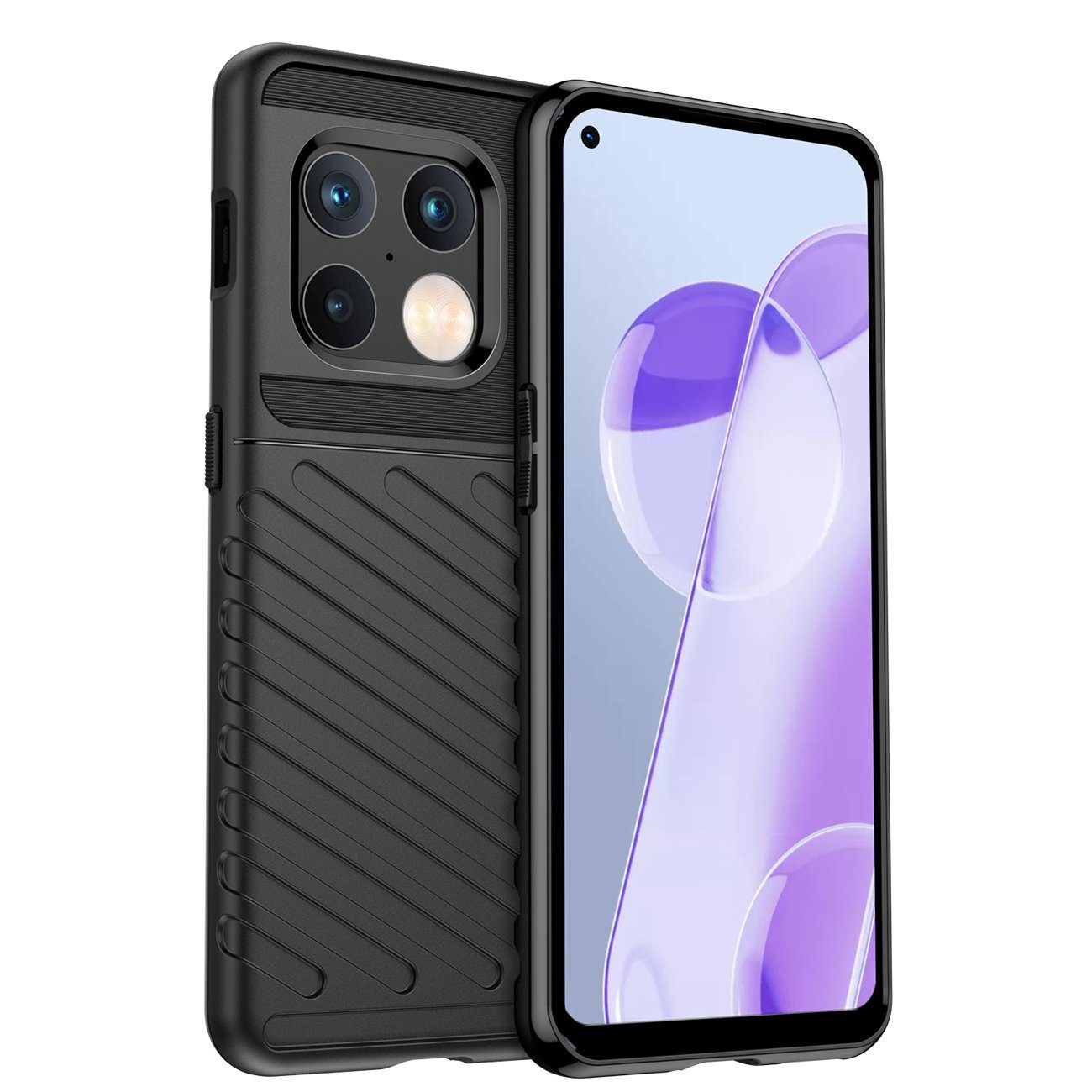 cofi1453 Handyhülle cofi1453® Hybrid Armor Etui SchutzHülle "Thunder" 6,7 Zoll, Cover Schutzhülle