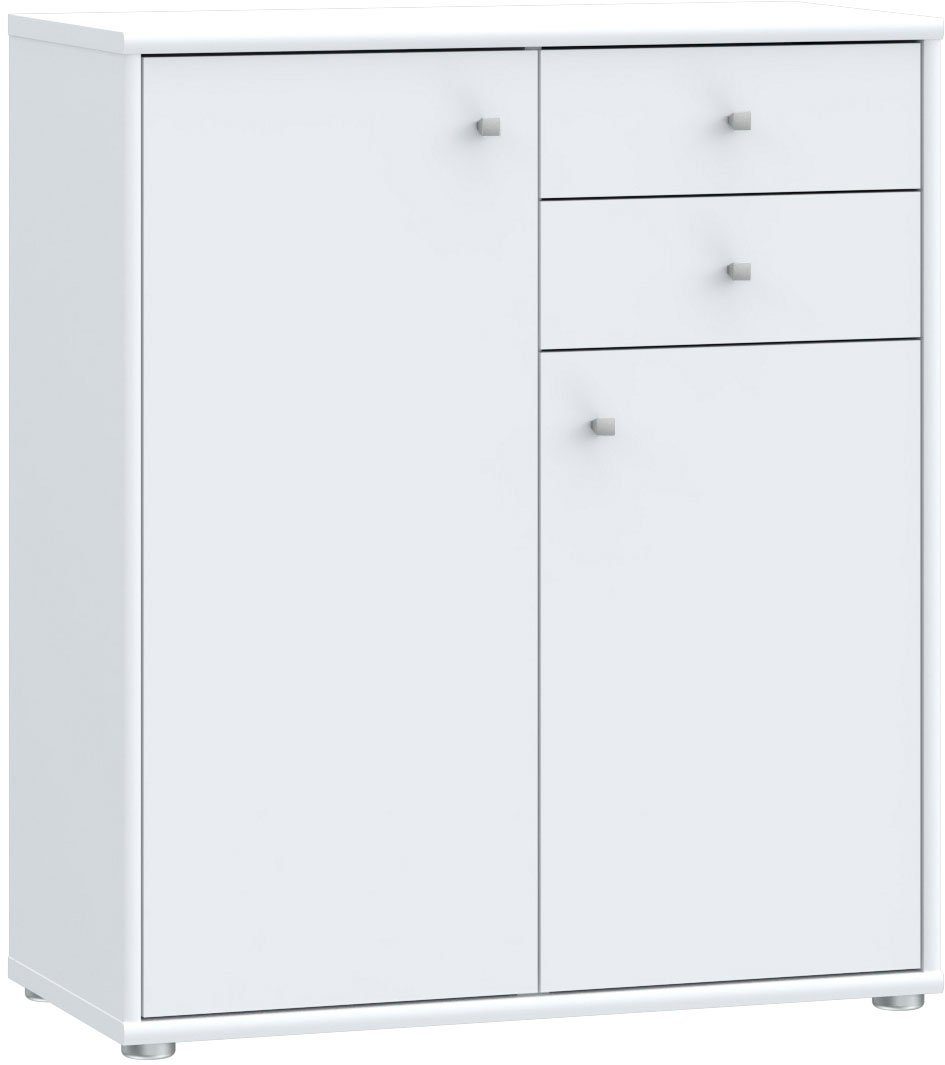 FORTE Kommode Tempra, Kommode, 2 Türen, 2 Schubkästen, viel Stauraum, Breite 73,7 cm