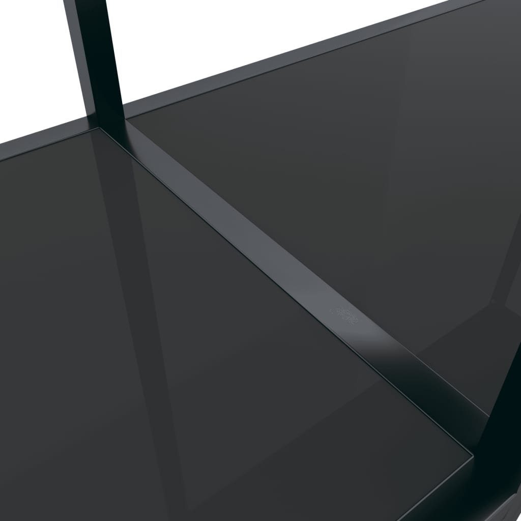 furnicato Beistelltisch Konsolentisch cm (1-St) 200x35x75,5 Schwarz Hartglas