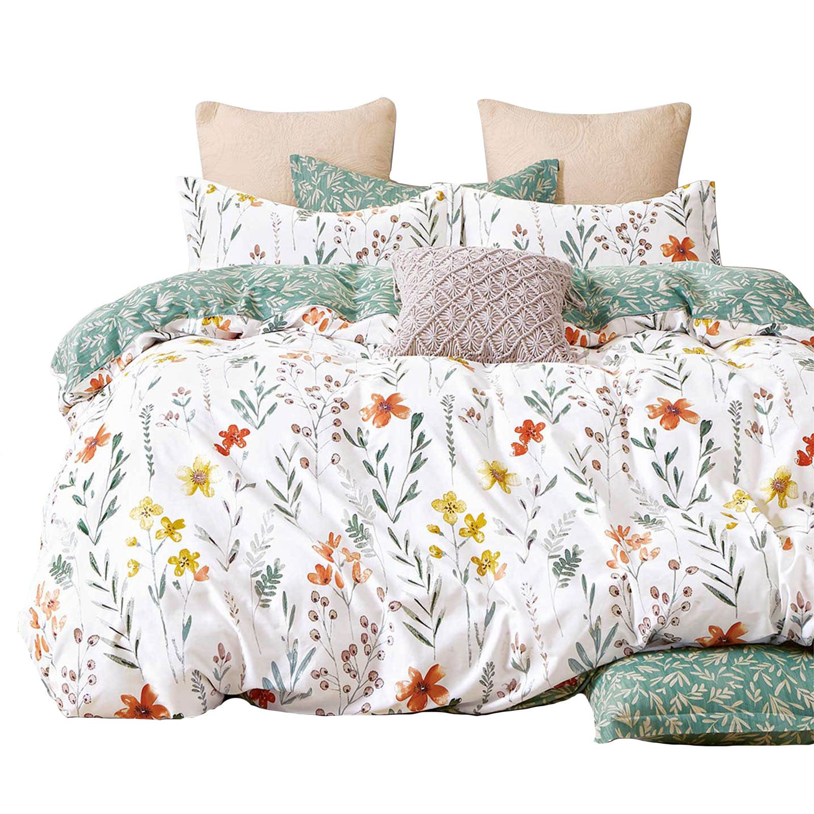 KEAYOO Bettwäsche Blumen, Baumwolle, 2 teilig, günstig online kaufen
