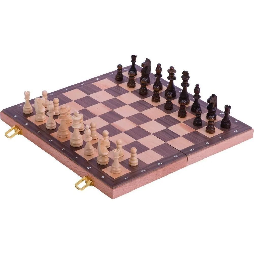 Gollnest & Kiesel Spiel Schachspiel in Holzklappkassette