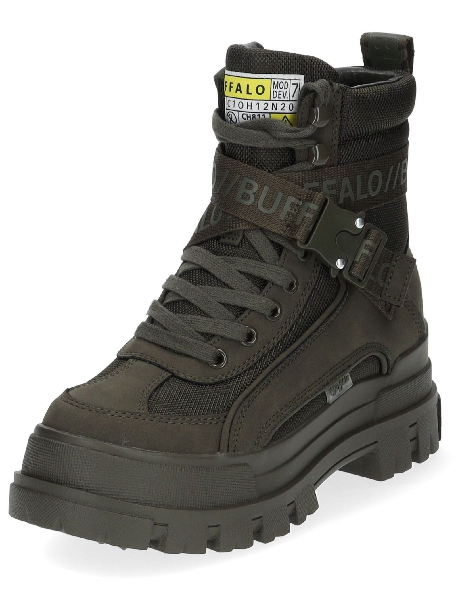 Buffalo Buffalo Чоботиette Lederimitat/Textil Schnürstiefelette