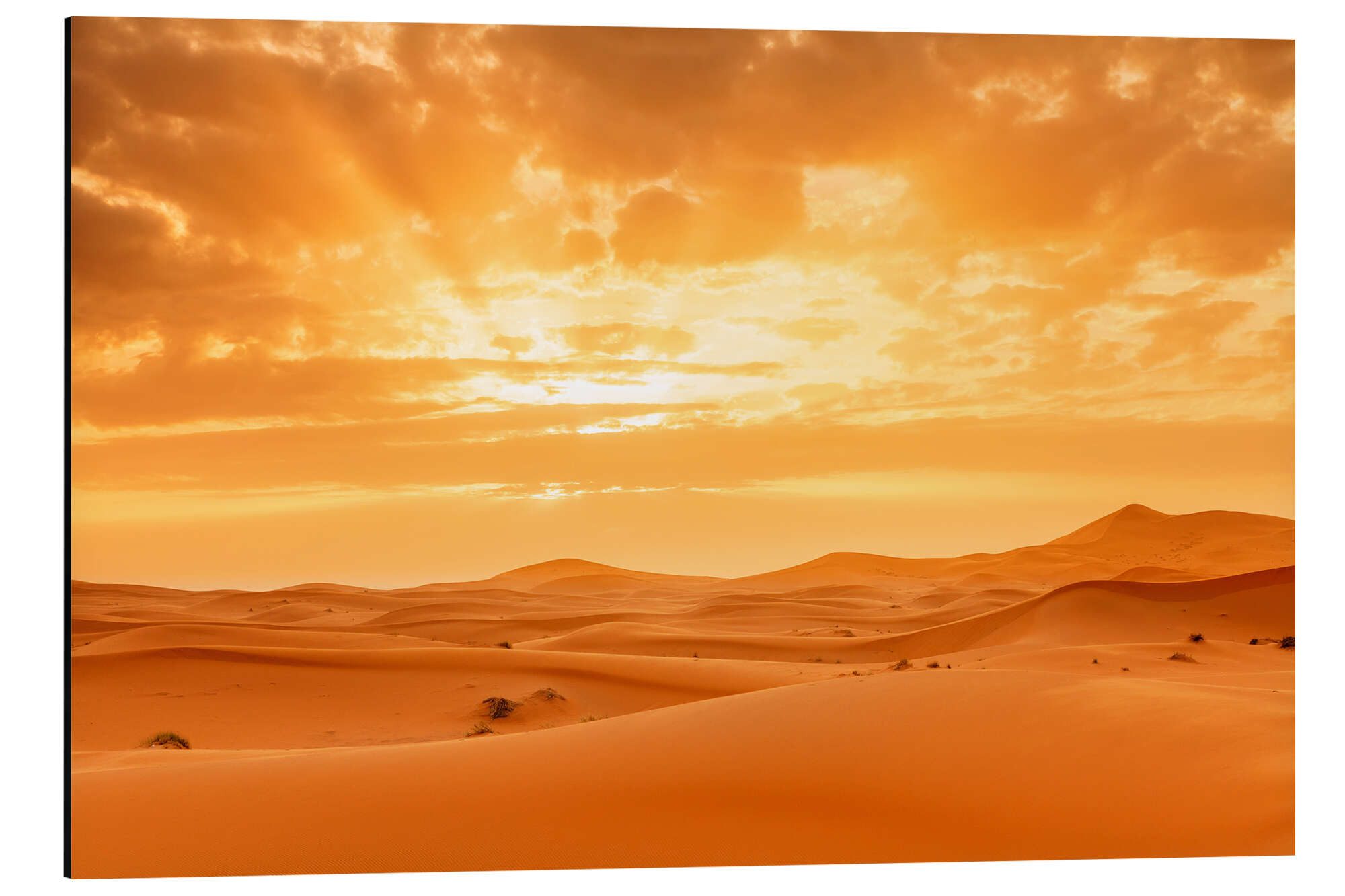 Posterlounge Wandbild Sonnenuntergang in der Sahara, Marokko, Markus Lange, erhältlich als Poster, Leinwandbild, Wandsticker oder Acrylglasbild