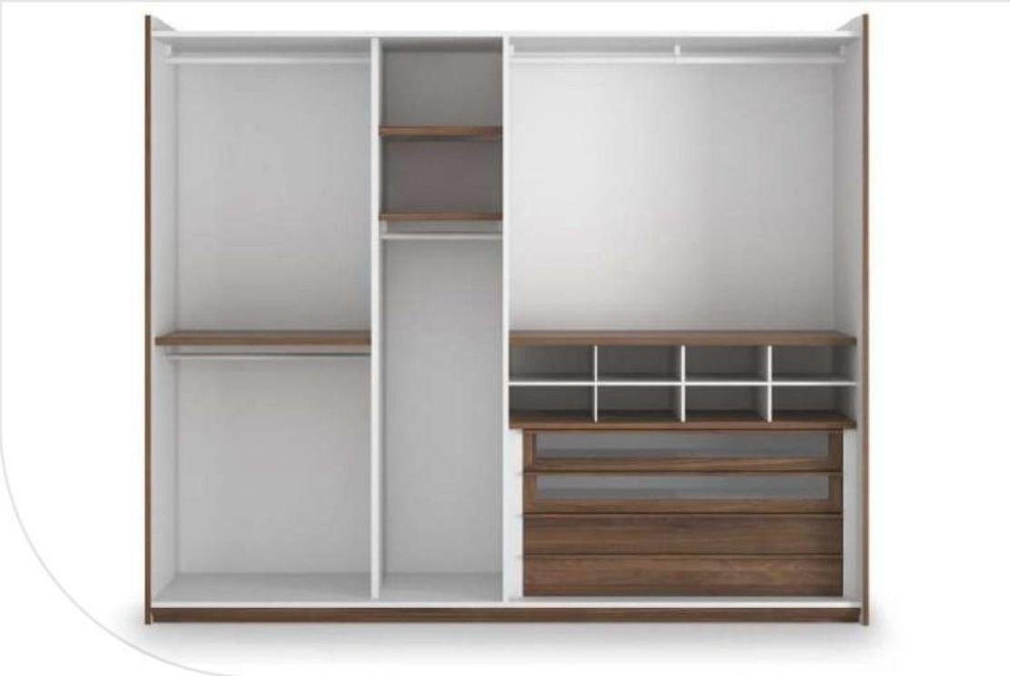 Schlafzimmermöbel (1-St) JVmoebel Spiegeltüren Moderner Mit Europa Eckkleiderschrank Made in Kleiderschrank