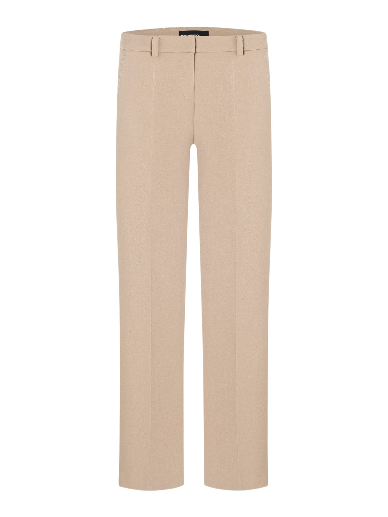 Cambio Stoffhose natur, Basic, Polyester, Unifarben, Gerade, Hoch