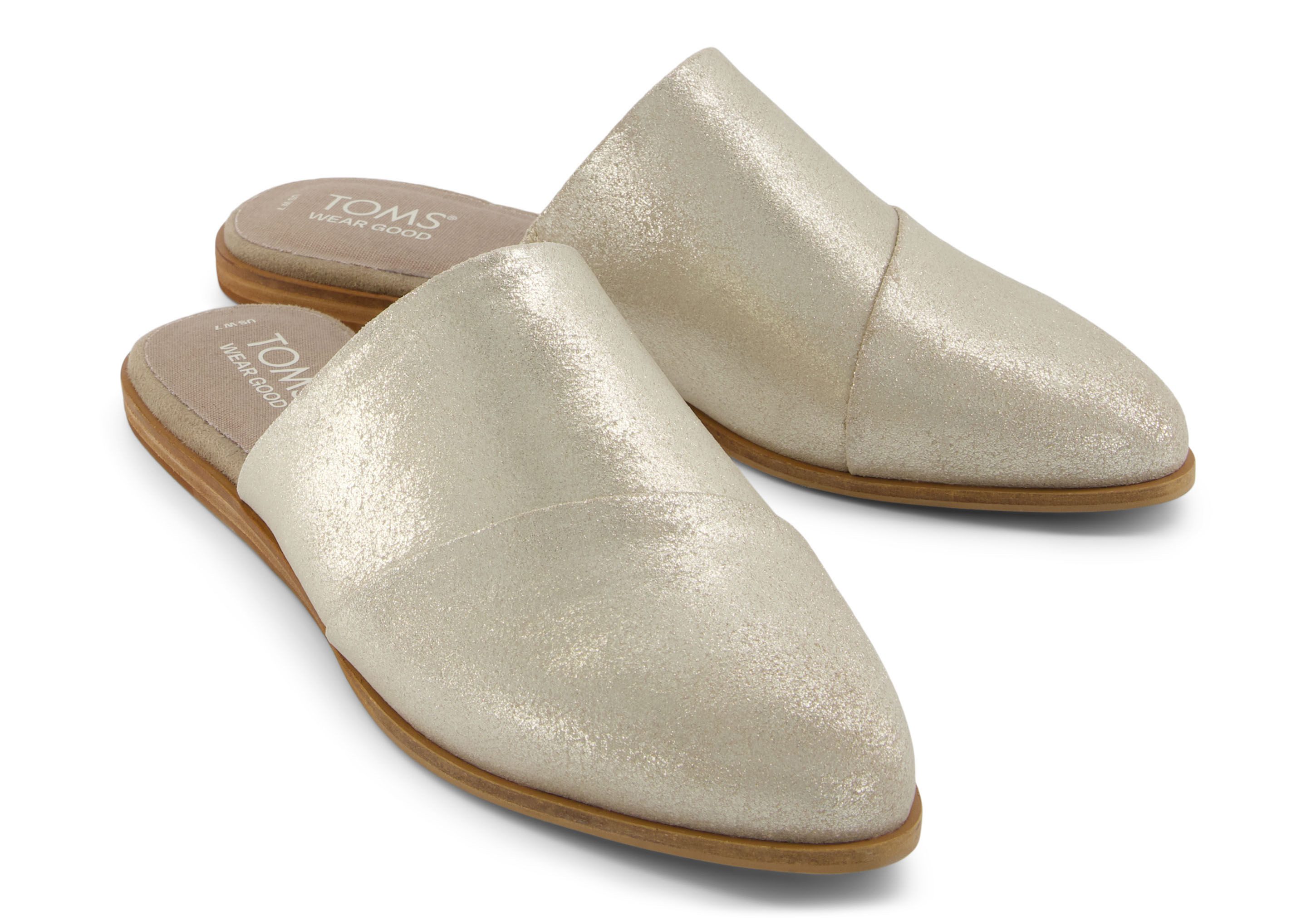TOMS Jade Dune Veloursleder Hausschuh