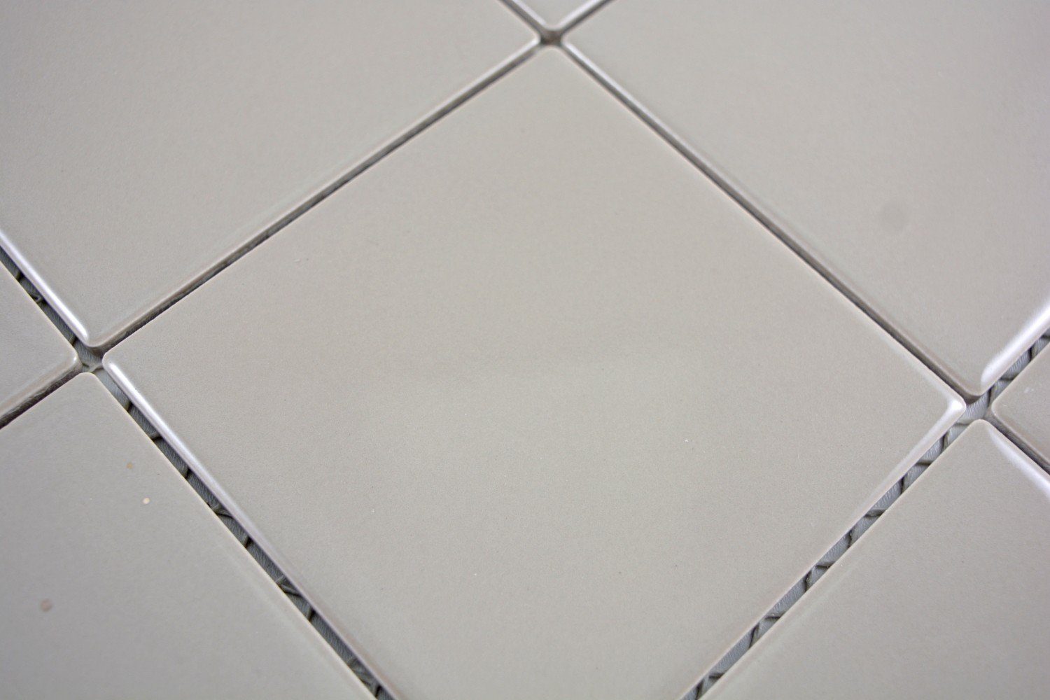 Mosani Mosaikfliesen Mosaik Fliese Wand Keramik schlamm glänzend Fliese WC Bad