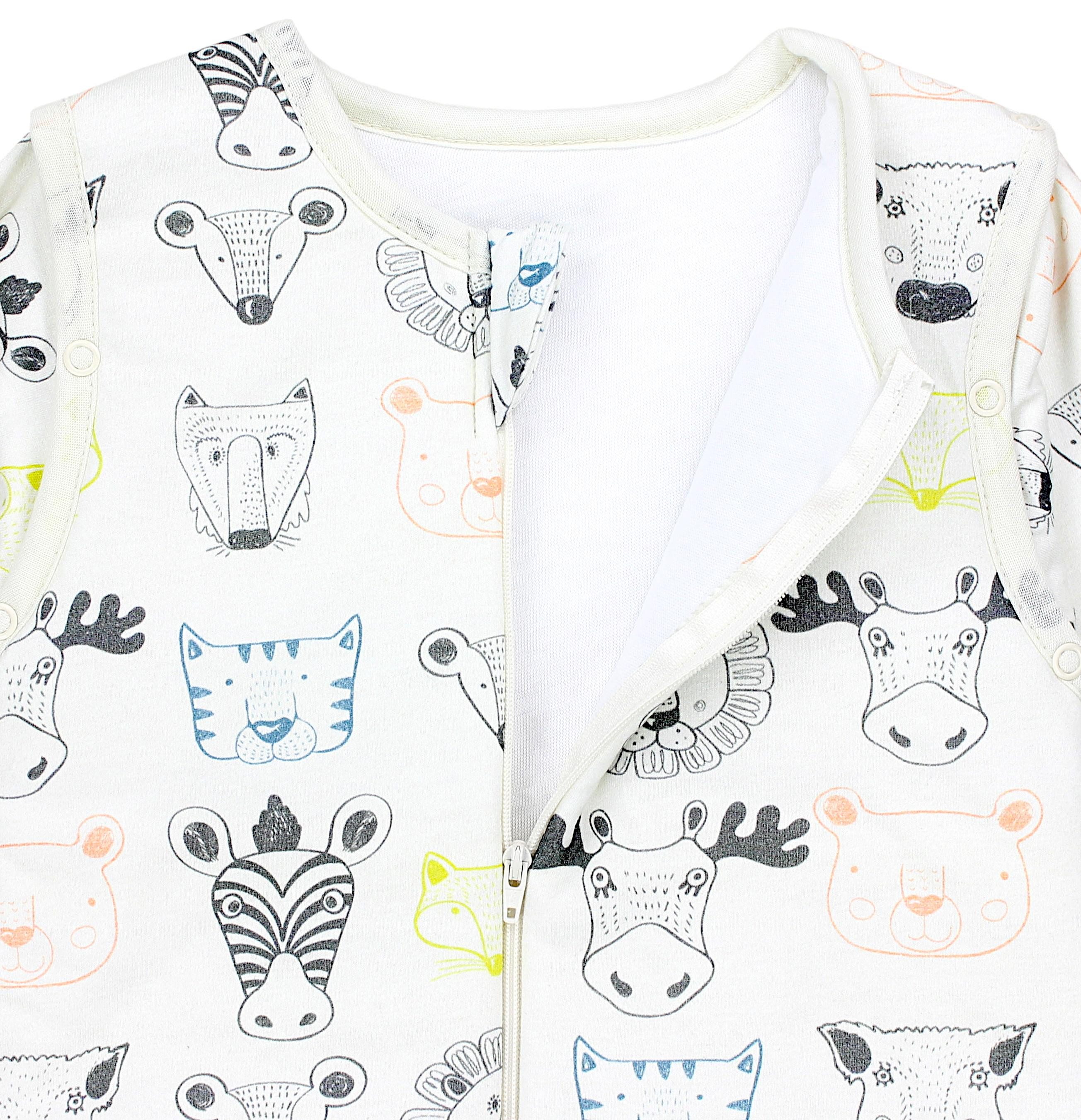 TupTam Babyschlafsack 2.5 TOG Schlafsack BIO-Baumwolle mit Beinen und Ärmeln Herbst Winter – Bild 5 von 5