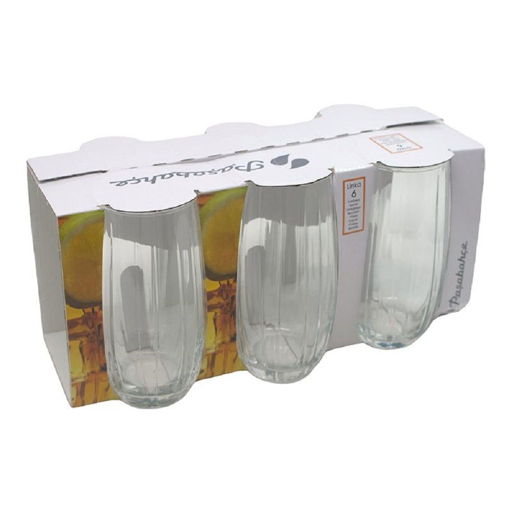 Pasabahce Glas Linka 420415 6-Teilig Trinkglas 500 CC Gläser Wassergläser, 6-tlg.