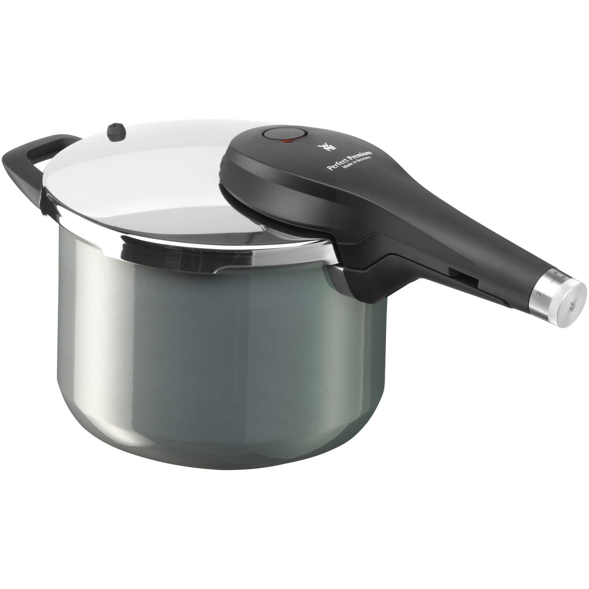 WMF Schnellkochtopf Fusiontec Perfect Premium Pressure Cooker 6,5l Platinum, Fusiontec (1x Dampf-/ Druckkochtopf ohne Einsatz (Volumen 6,5l, Ø 22 cm, Höhe 24 cm) mit Deckel und Dichtungsring, 1-tlg., 1x Dampf-/ Druckkochtopf ohne Einsatz mit Deckel und Dichtungsring)
