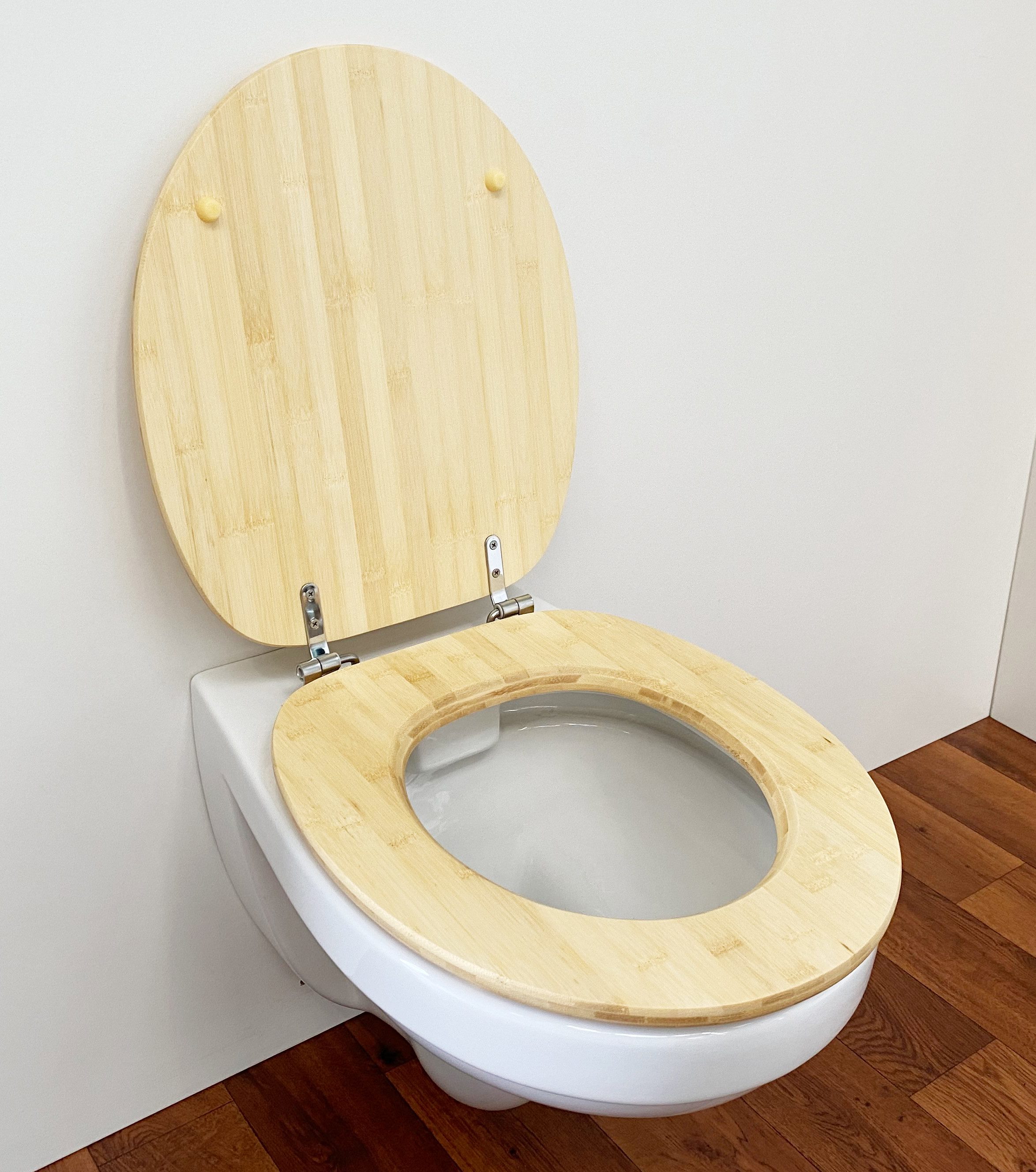 ADOB WC-Sitz Bambus, mit Absenkautomatik, geeignet für alle handelsüblichen WC's