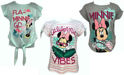 Disney Minnie Mouse T-Shirt Minnie Mouse 3 Stück Mädchen T-Shirts Gr.98 104 110 116 128
