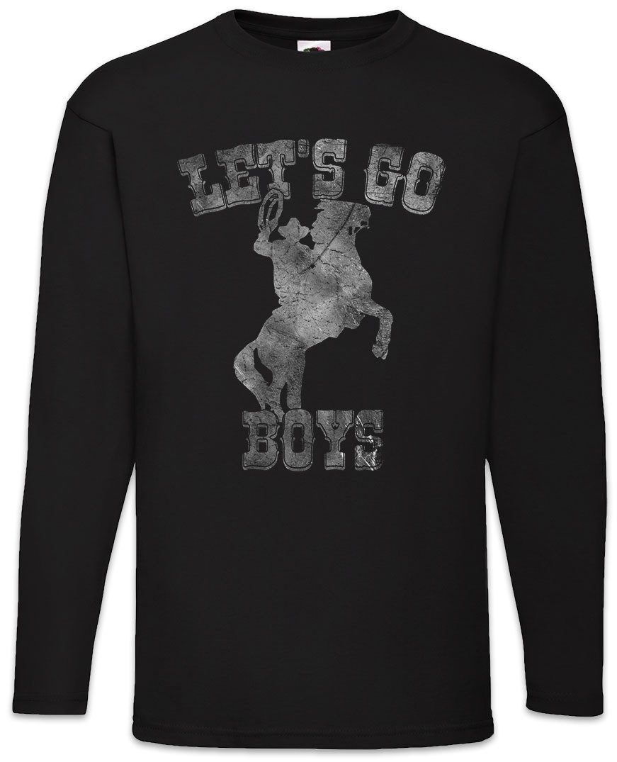 Langarmshirt Let's Go Boys Cowboy Langarm T-Shirt Country Horse Western Pferd Hut
