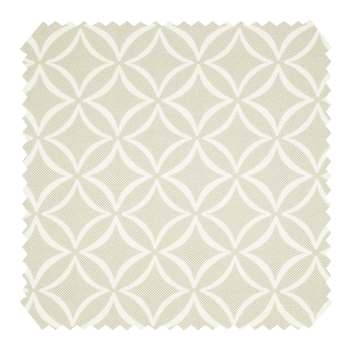 novely® Stoff HANAU EVITA - Möbelstoff mit Kreisen-Rauten-Print, Robust, Pflegeleicht, Waschbar, Meterware, 1lfm