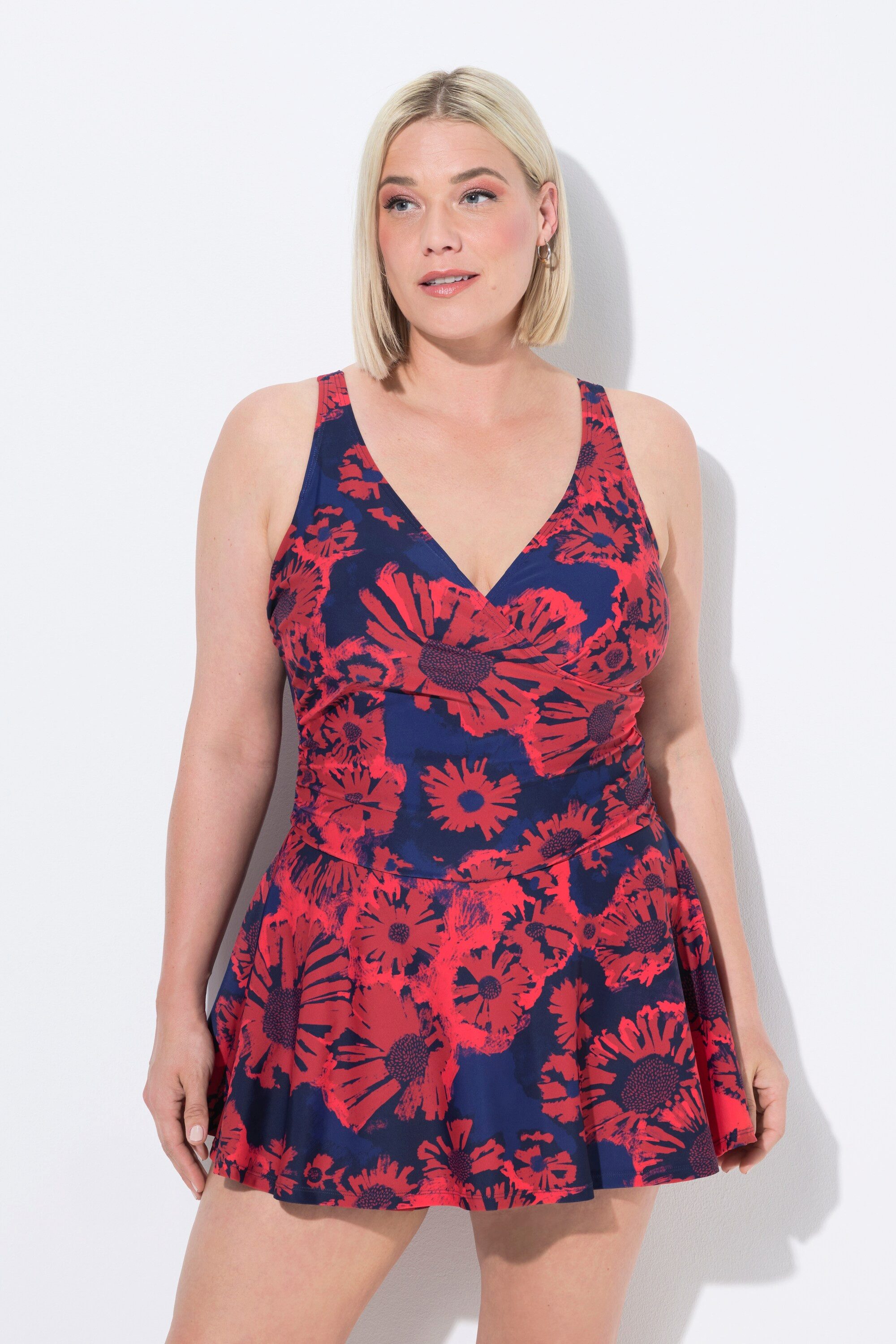 Ulla Popken Badekleid Badekleid Shorts Blüten Softcups recycelt günstig online kaufen