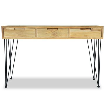 vidaXL Beistelltisch Konsolentisch 120 x 35 x 76 cm Teak Massiv