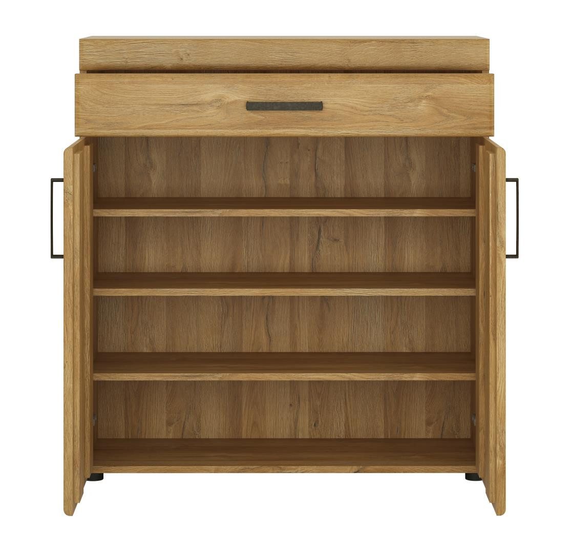 freiraum Garderoben-Set Cortina, (2-teilig), (2-teilig) Grandson Eiche - 93x190x38 BxHxT