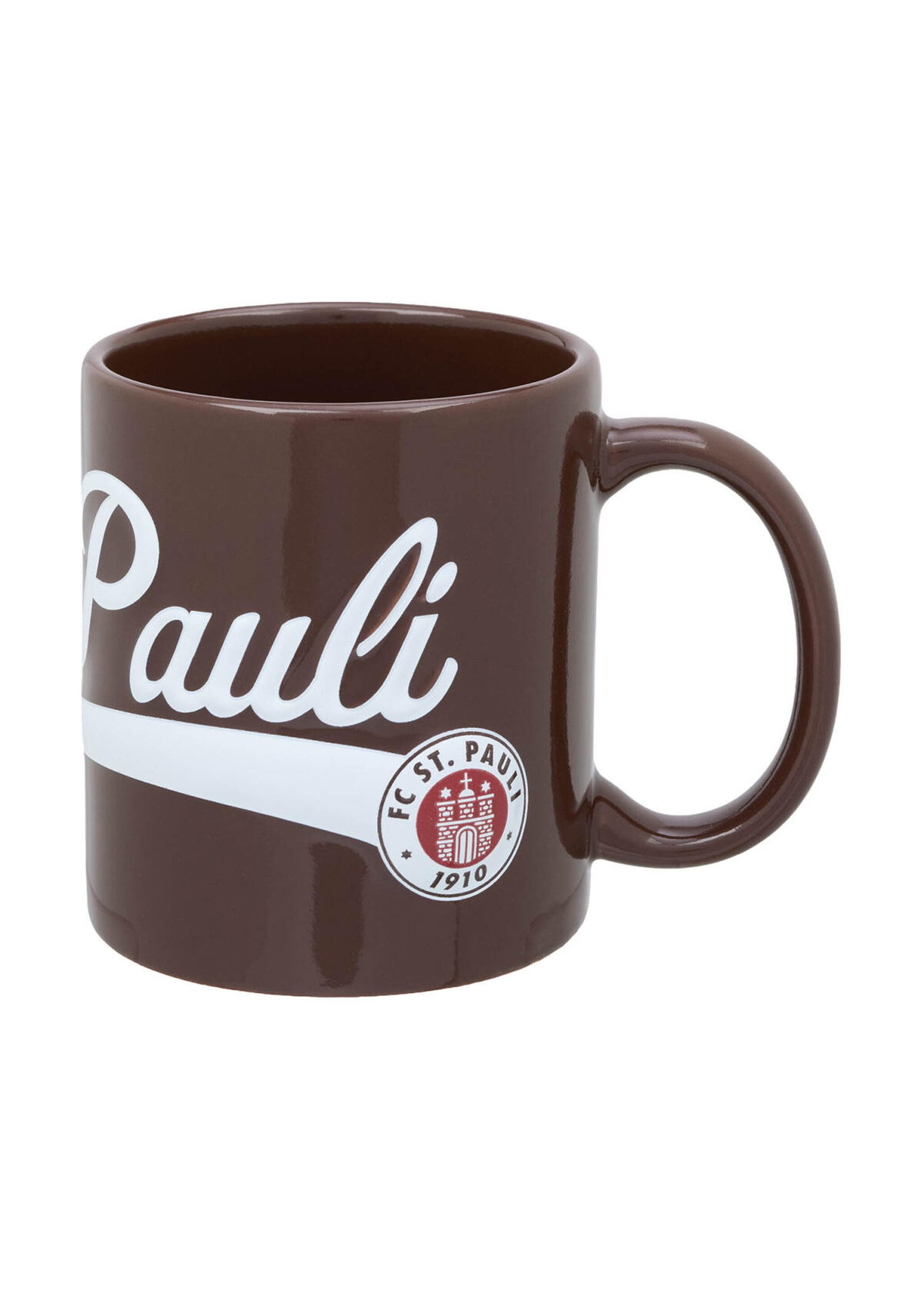 FC St. Pauli Becher FC St. Pauli - Kaffeebecher Sankt Pauli - braun, Keramik