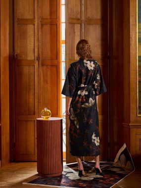 Essenza Kimono Jula Daffodils Reunited, Langform, Baumwolle, Kimono-Kragen, Gürtel, mit Blumenprint