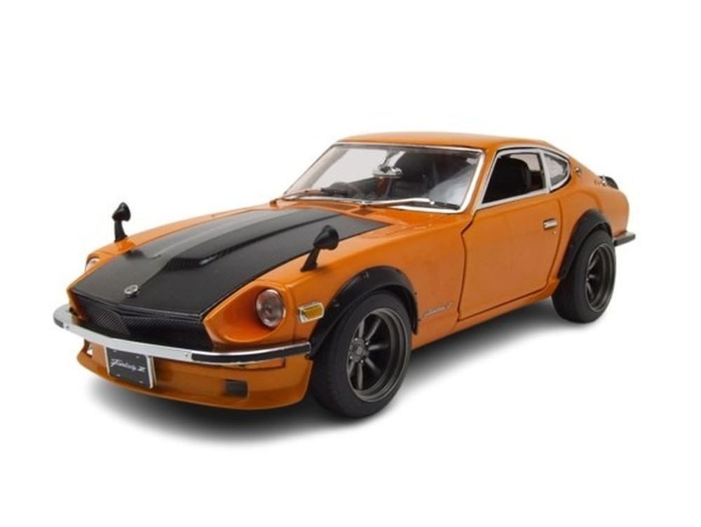 Sun Star Modellauto Datsun Fairlady Z (S30) 1971 orange Carbonhaube, Maßstab 1:18