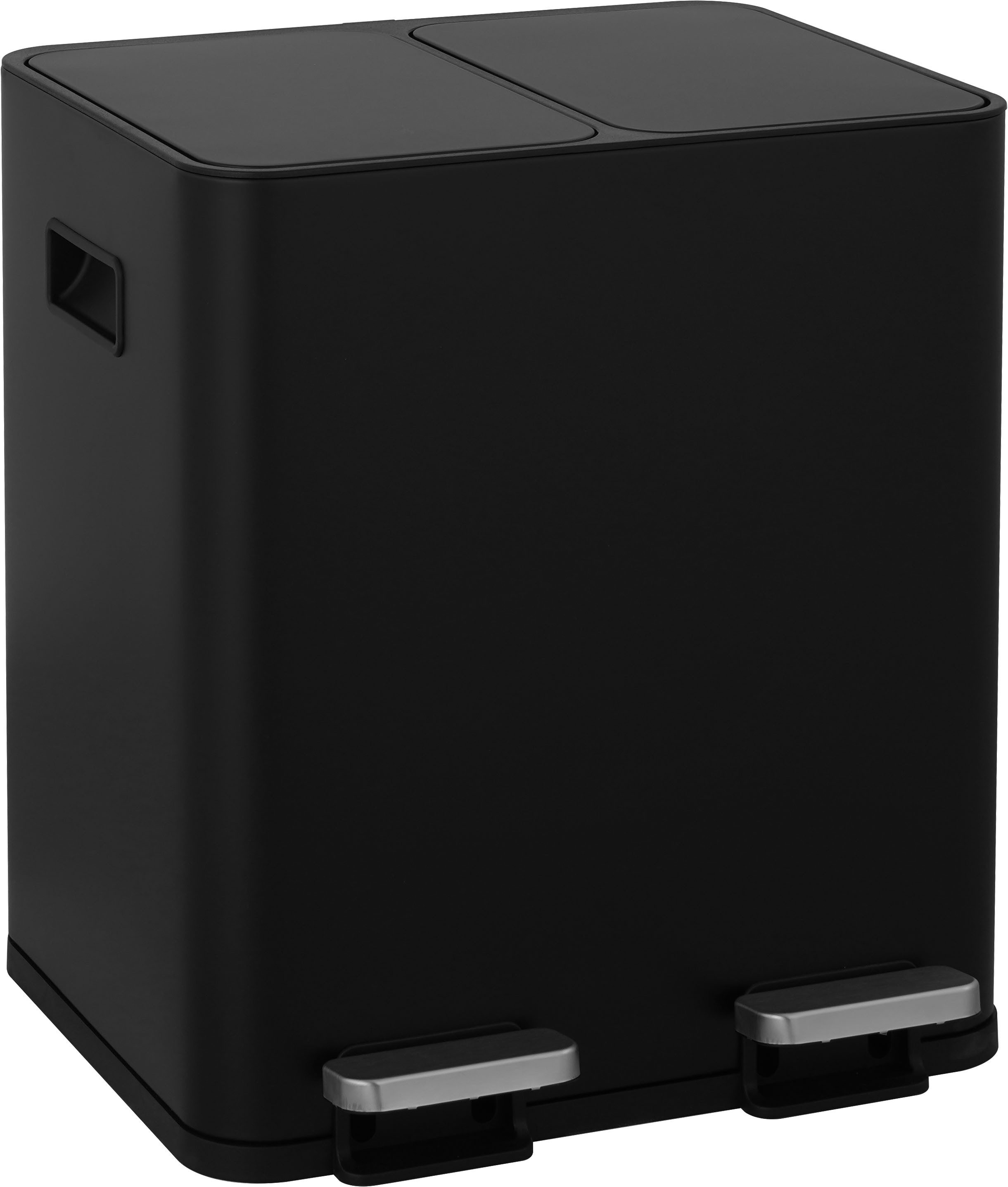 OTTO home Mülleimer Garrin, Soft Close, m. 2 Fächern, Fassungsvermögen 2x15 L bzw. 2x30 L, Mülltrennsystem mit 2 separaten Innenbehältern und Fußtrittpedalen