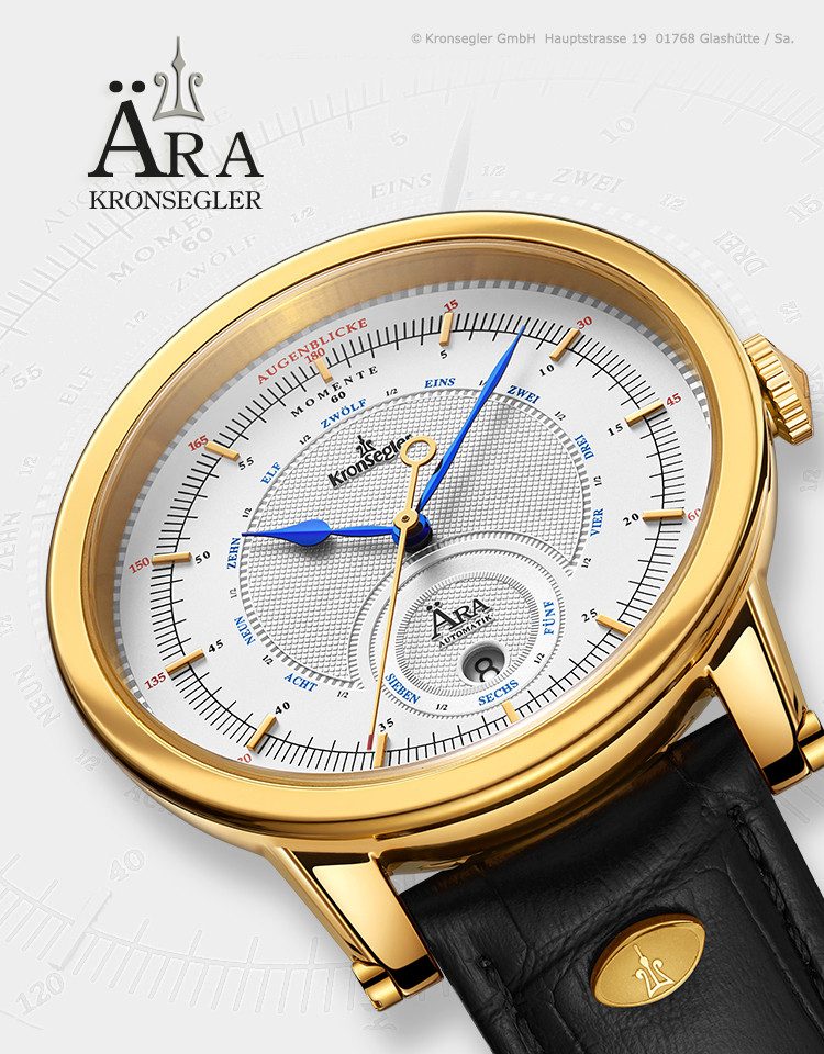Kronsegler Automatikuhr Ära (Aera) Herren Armbanduhr, mit Saphirglas